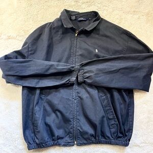 POLO RALPH LAUREN Bi-Swing Jacket Mens Windbreaker XXL Refined Navy Full Zip